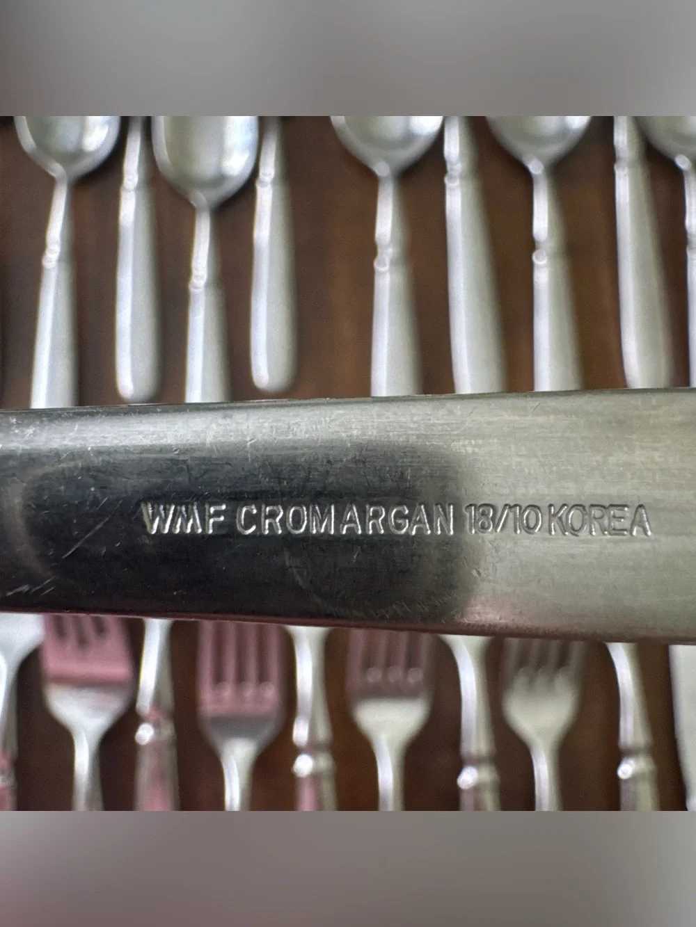 WMF Cromargan Oregon Stainless Mixed Lot 27 pcs Knives Forks Spoons Flatware